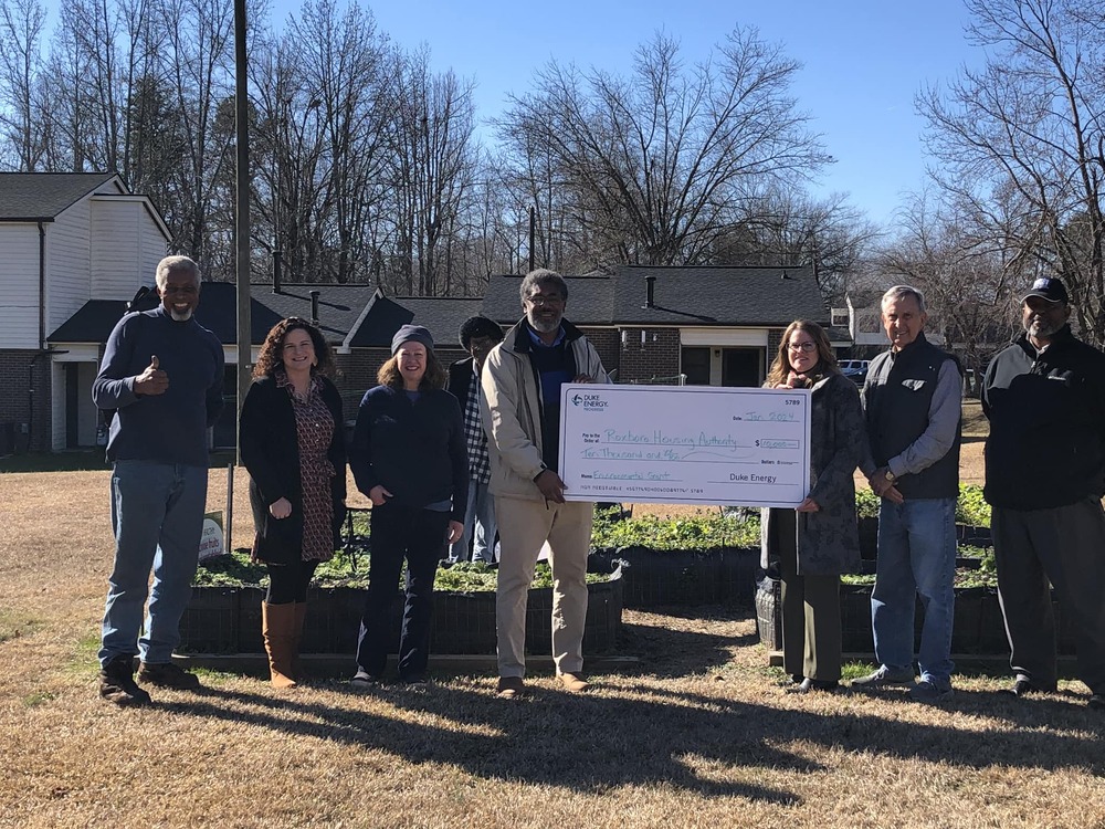 RCRC Receives Duke Energy Foundation $10,000 Grant Check with Partners and Supporters Present