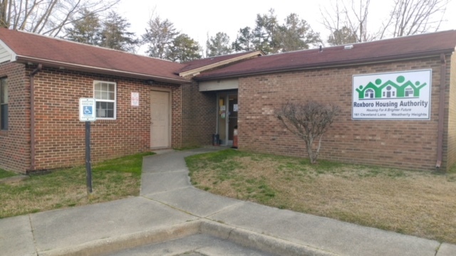 Main entrance of Weatherly Heights.