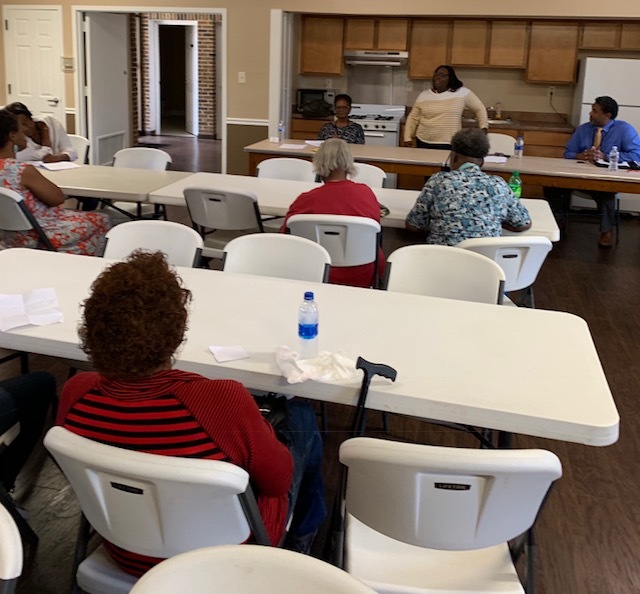 Natrika Williams speaking at the Women's Empowerment Group.