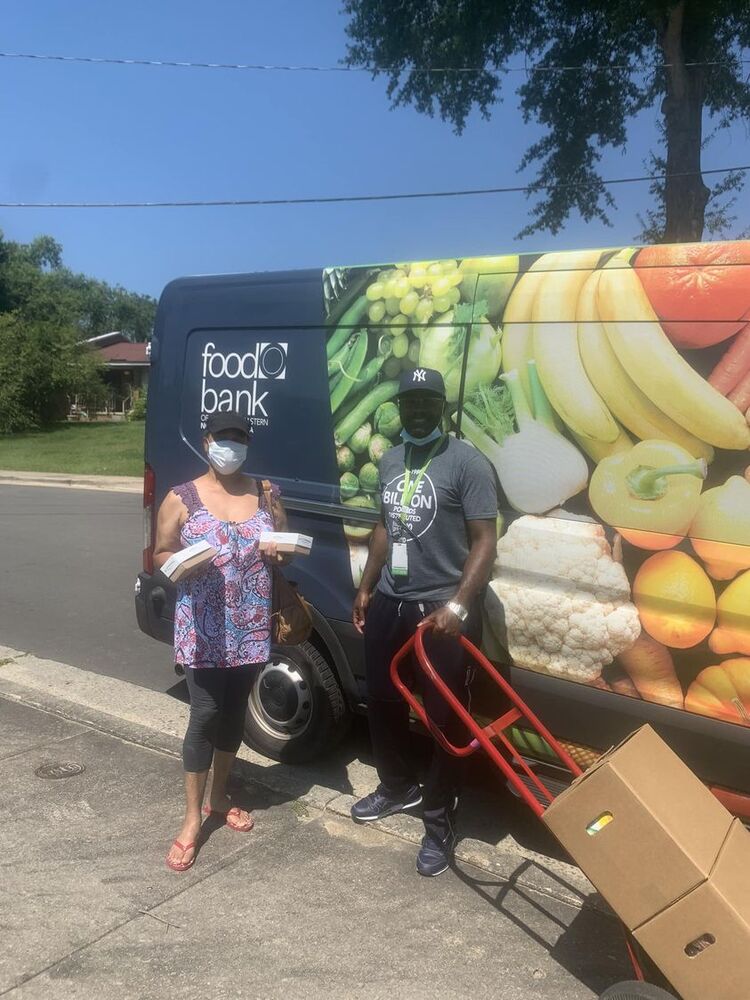 FBCENC Truck Driver Delivers Free Food to PC Resident.