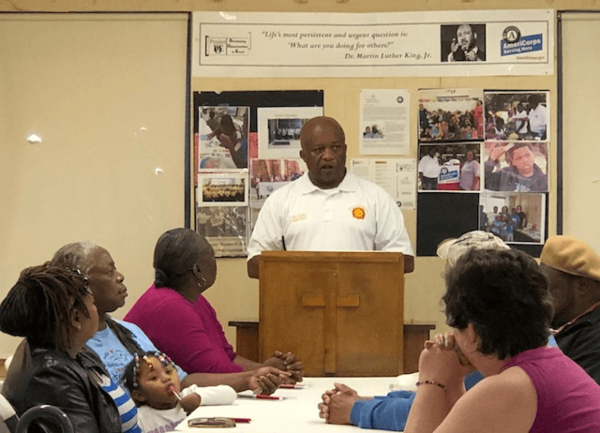 Fire Chief Torain and Chief Hess presented at Weatherly Heights Resident Meeting