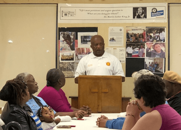 Fire Chief Torain and Chief Hess presented at Weatherly Heights Resident Meeting.