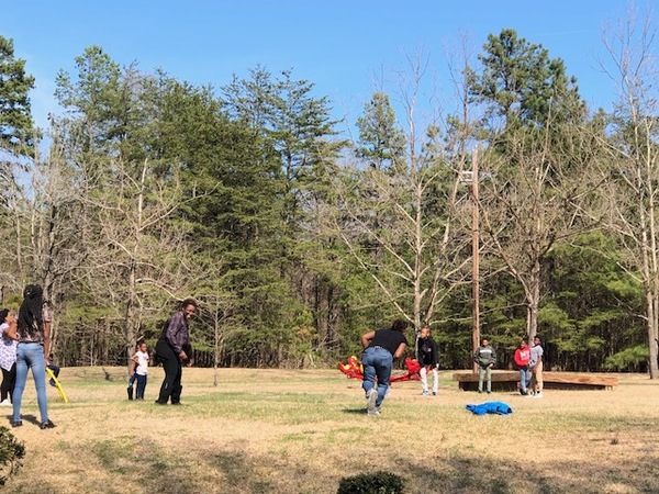 Boys and Girls Youth Initiative Groups Play Ball at HG Playground.