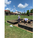  Working on the second area for gardening. 